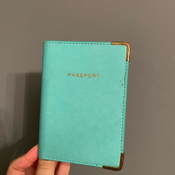 Other - Turquoise leather passport holder Other - Turquoise leather passport holder